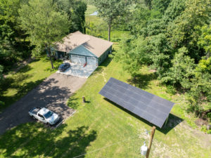 Solar panels in St. Joe County Michigan